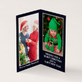 Weihnachtsmann in Moskau, Weihnachtskarte für das Visitenkarten (Innenseite)