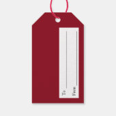 Weihnachtsmann in Paris Gemälde von Alfred Fox Geschenkanhänger (Rückseite)