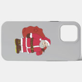 Weihnachtsmann in rot mit Geschenktasche und Brill Case-Mate iPhone Hülle (Rückseite (Horizontal))