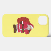 Weihnachtsmann in rot mit Geschenktasche und Brill Case-Mate iPhone Hülle (Rückseite (Horizontal))