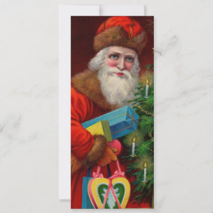 Weihnachtsmann in roter Einladung