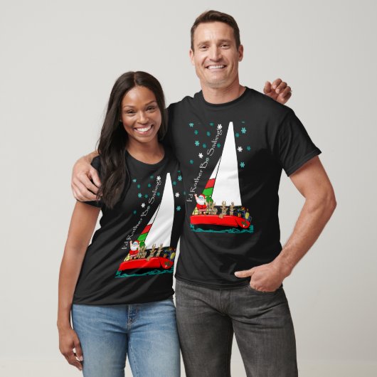 Weihnachtsmann in Sailboat Segler T-Shirt (Unisex)