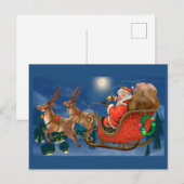 Weihnachtsmann in Sleigh Weihnachten (Vorne/Hinten)