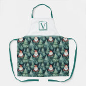 Weihnachtsmann in Wasserfarbe - Schürze (Vorderseite)