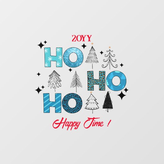 Weihnachtsmann individualisieren fensteraufkleber (Blatt)