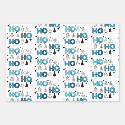 Weihnachtsmann individualisieren geschenkpapier set (Vorderseite 3)