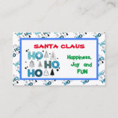 Weihnachtsmann individualisieren visitenkarte (Vorderseite)