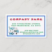 Weihnachtsmann individualisieren visitenkarte (Rückseite)