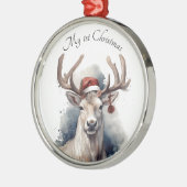 Weihnachtsmann, individuell anpassbar ornament aus metall (Links)