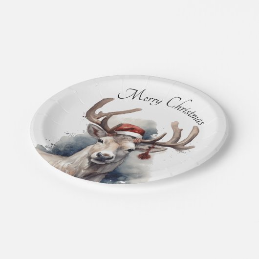 Weihnachtsmann, individuell anpassbar pappteller (Schrägansicht)