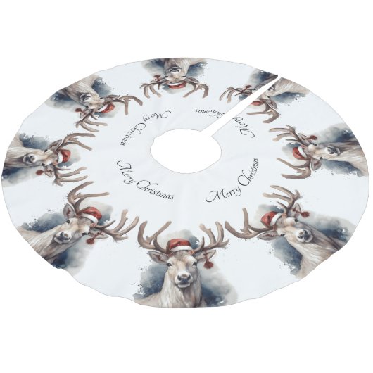 Weihnachtsmann, individuell anpassbar polyester weihnachtsbaumdecke (Schrägansicht)