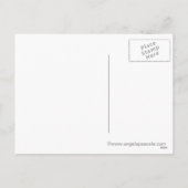 Weihnachtsmann ist Eis-Skaten POSTKARTE (Rückseite)