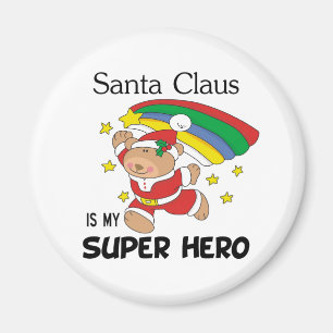 Weihnachtsmann ist mein Superheld-Weihnachten Magnet