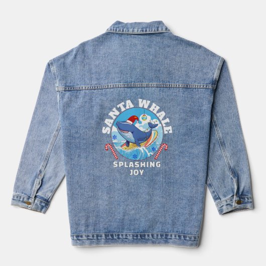 Weihnachtsmann Jeansjacke (Rückseite)