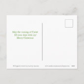 Weihnachtsmann Jesus mit Adoring Doves Postkarte (Rückseite)