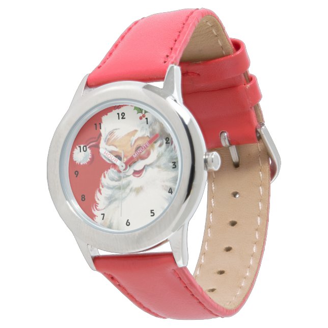 Weihnachtsmann, Jolly und Winking Armbanduhr (Schrägansicht)