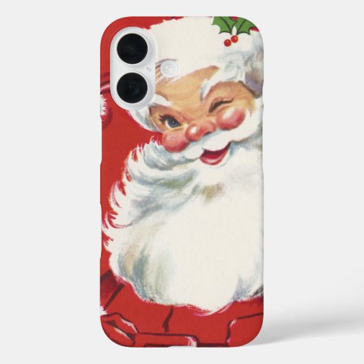 Weihnachtsmann, Jolly und Winking Case-Mate iPhone Hülle (Rückseite)