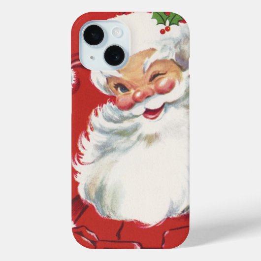 Weihnachtsmann, Jolly und Winking Case-Mate iPhone Hülle (Rückseite)