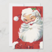 Weihnachtsmann, Jolly und Winking Einladung (Vorderseite)
