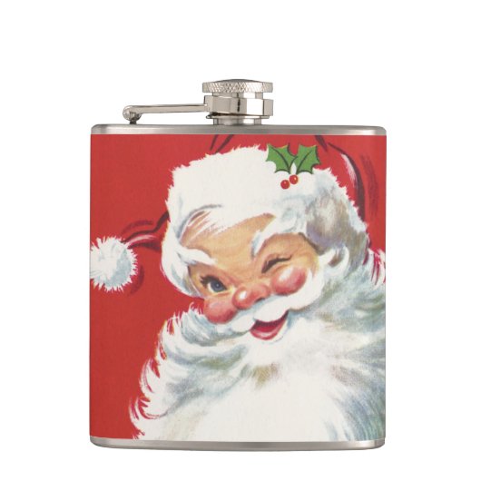Weihnachtsmann, Jolly und Winking Flachmann (Vorderseite)