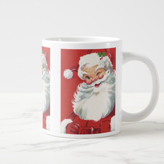 Weihnachtsmann, Jolly und Winking Jumbo-Tasse (Rechts)