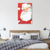 Weihnachtsmann, Jolly und Winking Leinwanddruck (Insitu (Schlafzimmer))