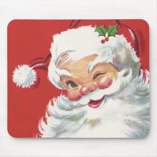 Weihnachtsmann, Jolly und Winking Mousepad (Vorne)