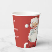Weihnachtsmann, Jolly und Winking Pappbecher (Rückseite)