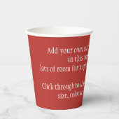 Weihnachtsmann, Jolly und Winking Pappbecher (Vorderseite)