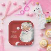 Weihnachtsmann, Jolly und Winking Pappteller (Party)