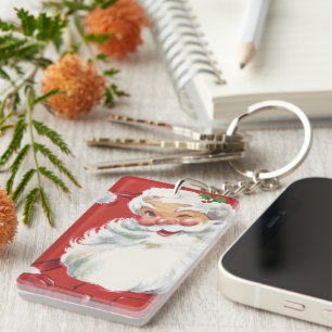 Weihnachtsmann, Jolly und Winking Schlüsselanhänger