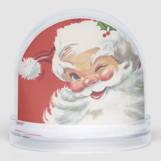 Weihnachtsmann, Jolly und Winking Schneekugeln (Vorderseite)