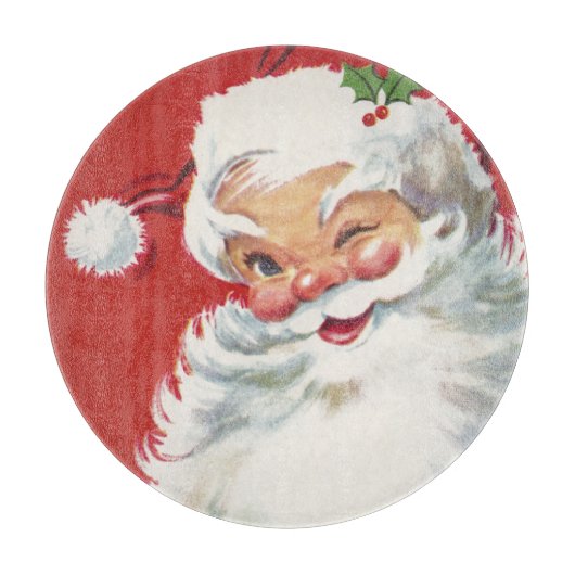 Weihnachtsmann, Jolly und Winking Schneidebrett (Vorderseite)