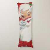 Weihnachtsmann, Jolly und Winking Seitenschläferkissen (Vorderseite Vertikal)