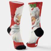 Weihnachtsmann, Jolly und Winking Socken (Gewinkelt)