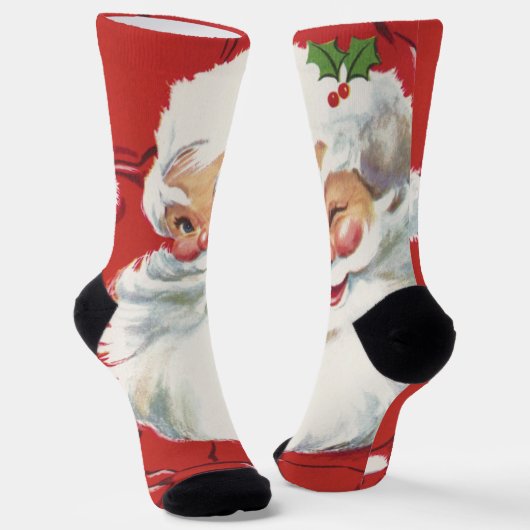 Weihnachtsmann, Jolly und Winking Socken (Gewinkelt)