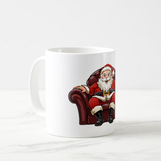 Weihnachtsmann Kaffeetasse (Vorderseite Links)