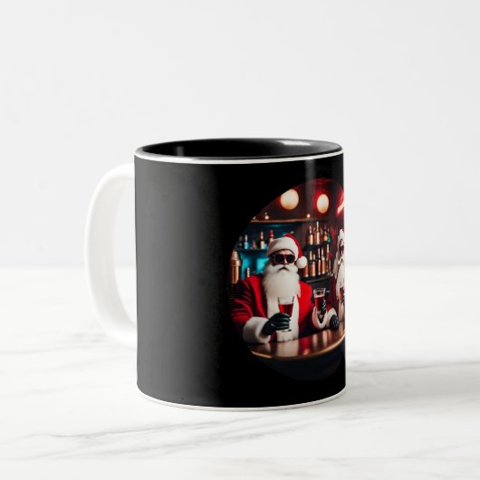 Weihnachtsmann - Kaffeetasse (Vorderseite Links)