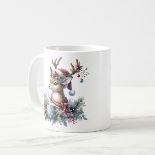 Weihnachtsmann Kaffeetasse (Vorderseite Links)