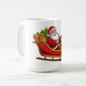 Weihnachtsmann Kaffeetasse (Vorderseite Links)