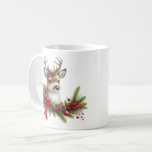Weihnachtsmann Kaffeetasse (Vorderseite Links)