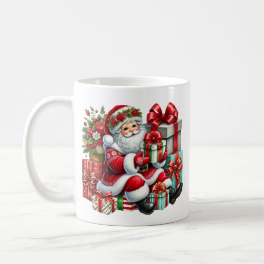Weihnachtsmann-Kaffeetasse Kaffeetasse (Links)