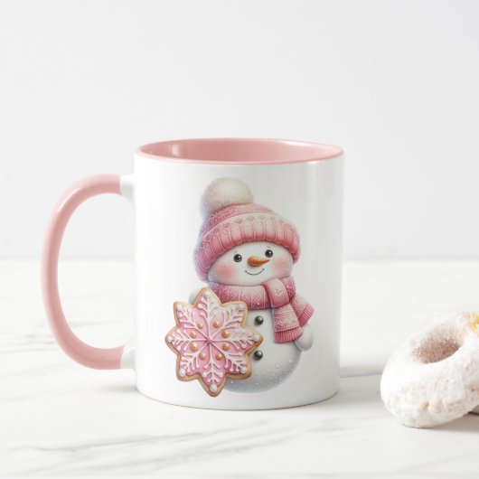 Weihnachtsmann-Kaffeetasse Tasse (Mit Donut)
