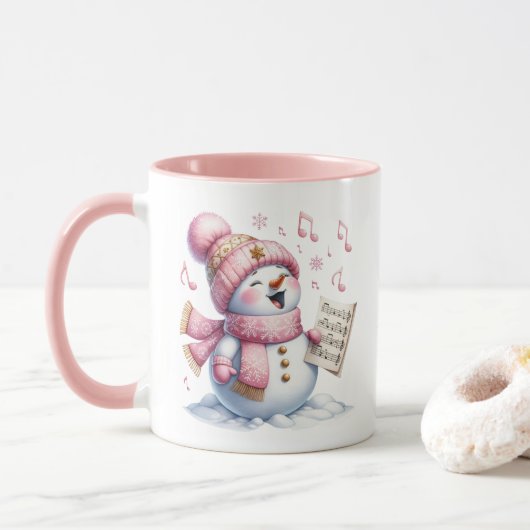 Weihnachtsmann-Kaffeetasse Tasse (Mit Donut)