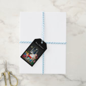 Weihnachtsmann Kaffeezeit Geschenkanhänger (Mit Garn)