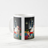 Weihnachtsmann Kaffeezeit Kaffeetasse (Vorderseite Links)