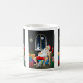 Weihnachtsmann Kaffeezeit Kaffeetasse (Mittel)