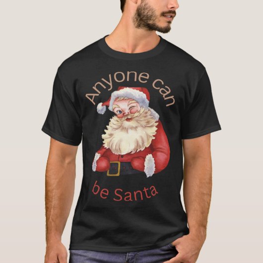 Weihnachtsmann kann Weihnachten glücklich machen T-Shirt (Vorderseite)