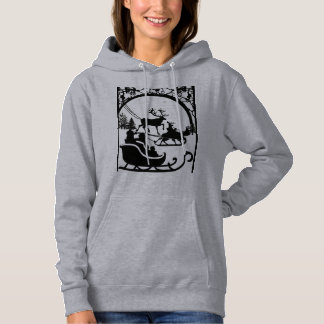 Weihnachtsmann-Kapuzenpullover für Frauen Hoodie