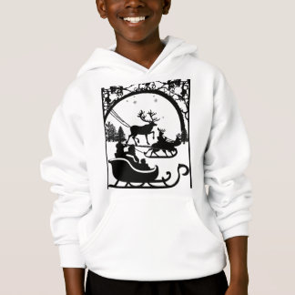 Weihnachtsmann-Kapuzenpullover für Kinder Hoodie